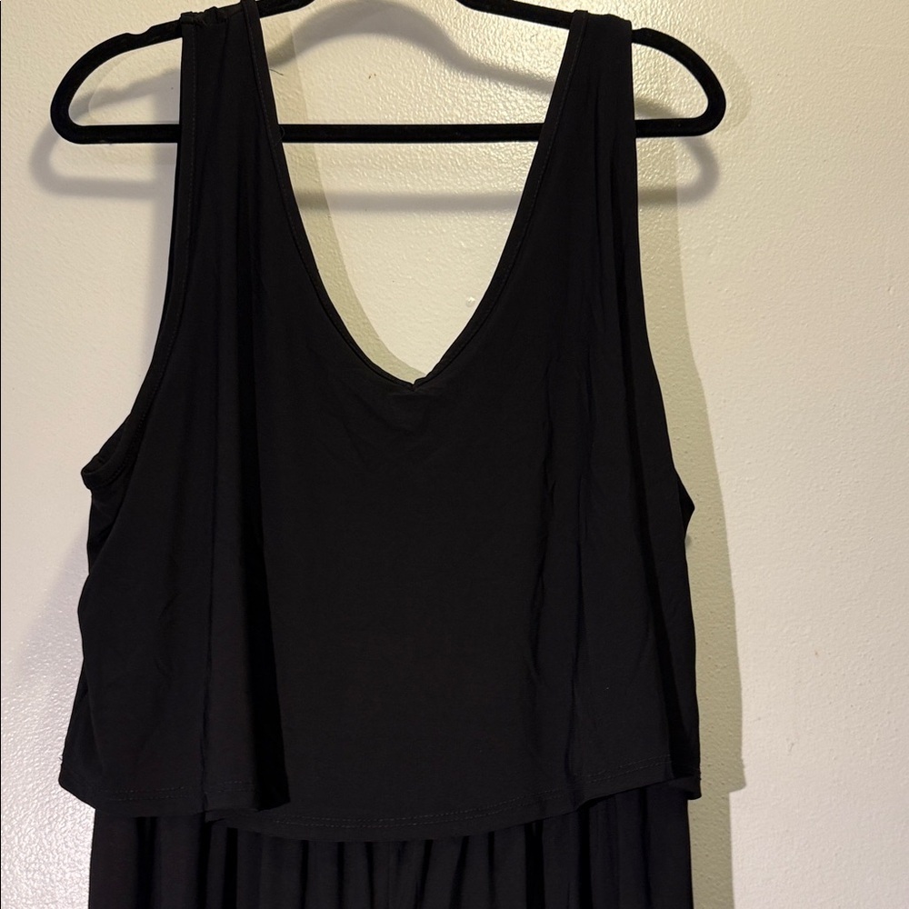 Forever Rose Chic Black Sleeveless body suit